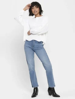 ONLHILDE L/S PULLOVER RP KNT cloud dancer