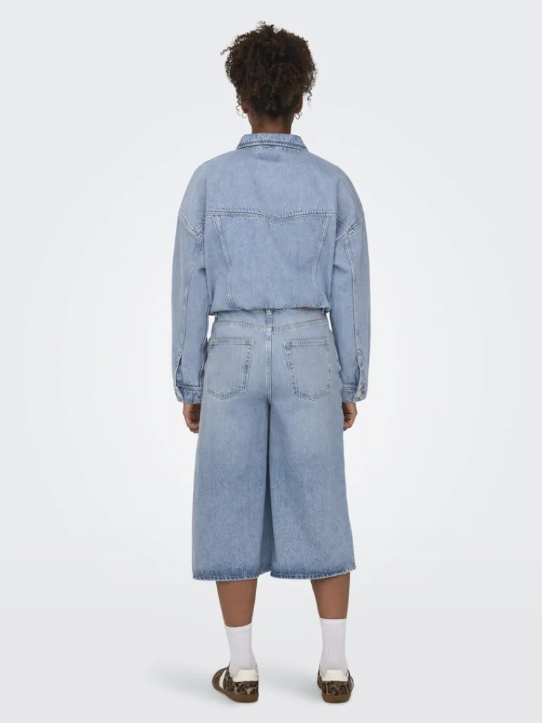 ONLHOPE HW CULOTTE DNM TAI light blue denim