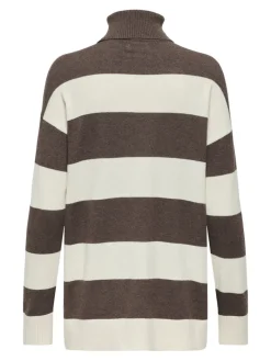 ONLIBI LS LONG ROLLNECK CC KNT chestnut
