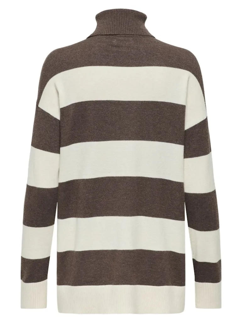 ONLIBI LS LONG ROLLNECK CC KNT chestnut