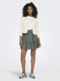 ONLIBIZA LIFE SHORT SKIRT WVN NOOS balsam green
