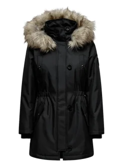 ONLIRIS FUR WINTER PARKA LIFE CC OTW black