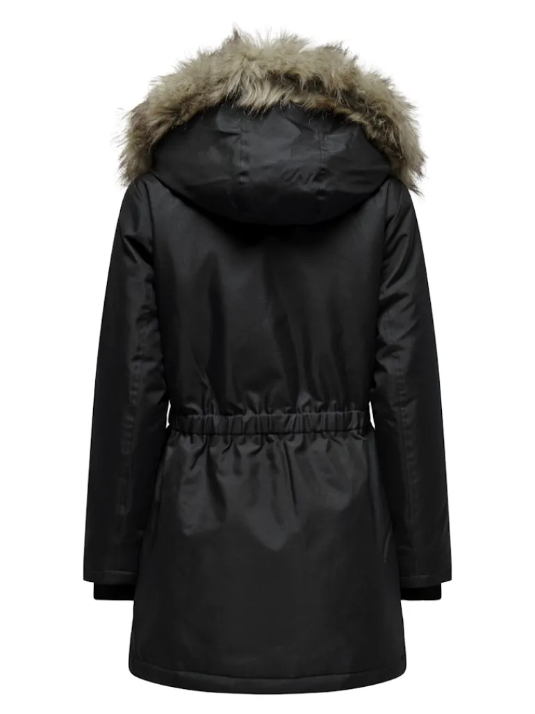 ONLIRIS FUR WINTER PARKA LIFE CC OTW black