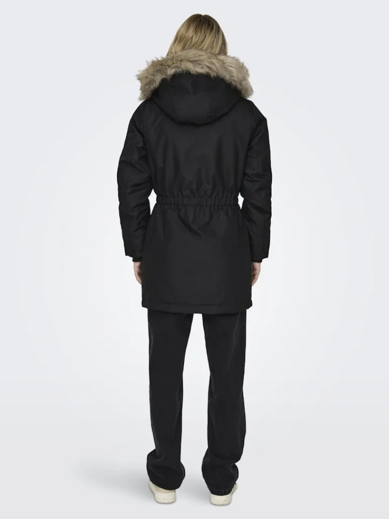 ONLIRIS FUR WINTER PARKA LIFE CC OTW black