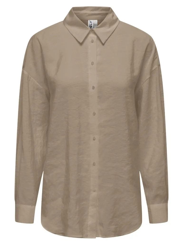 ONLIRIS L/S MODAL SHIRT LIFE NOOS WVN silver mink