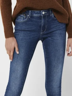ONLISA4 ZIP REG SKINNY ANA230 NOOS dark blue denim