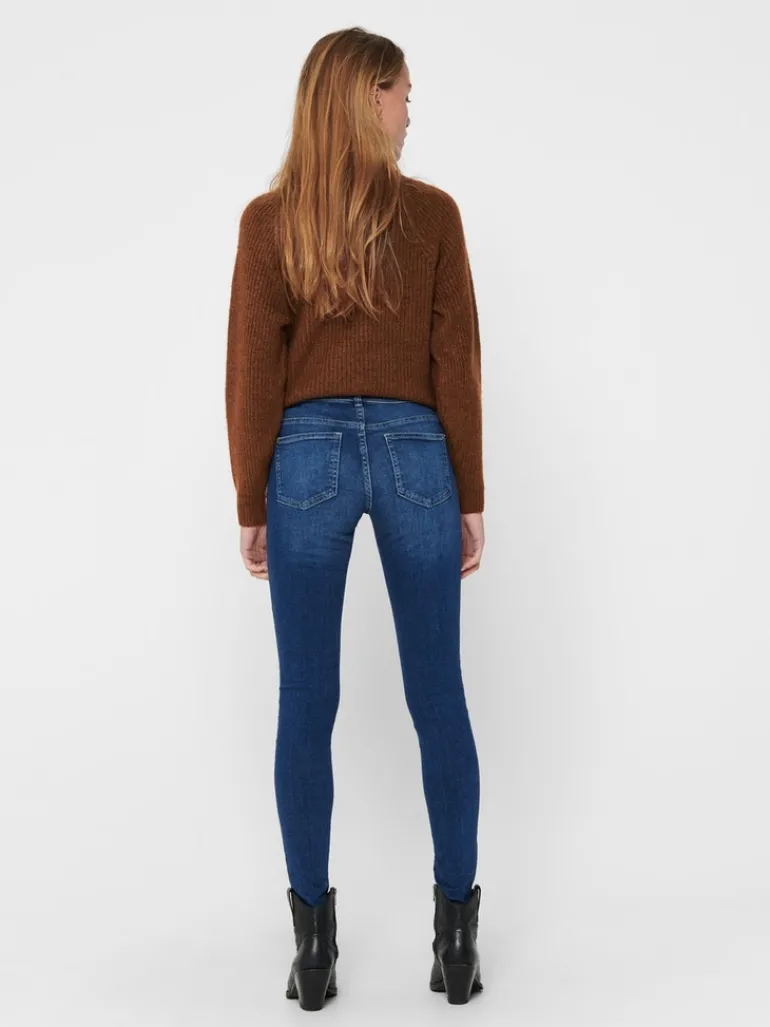 ONLISA4 ZIP REG SKINNY ANA230 NOOS dark blue denim
