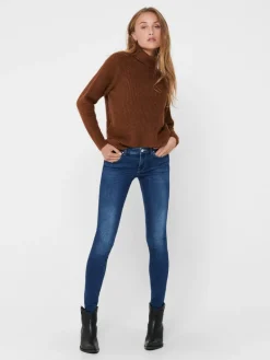 ONLISA4 ZIP REG SKINNY ANA230 NOOS dark blue denim