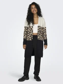 ONLJADE ANIMAL LS CARDIGAN KNT NOOS moonbeam