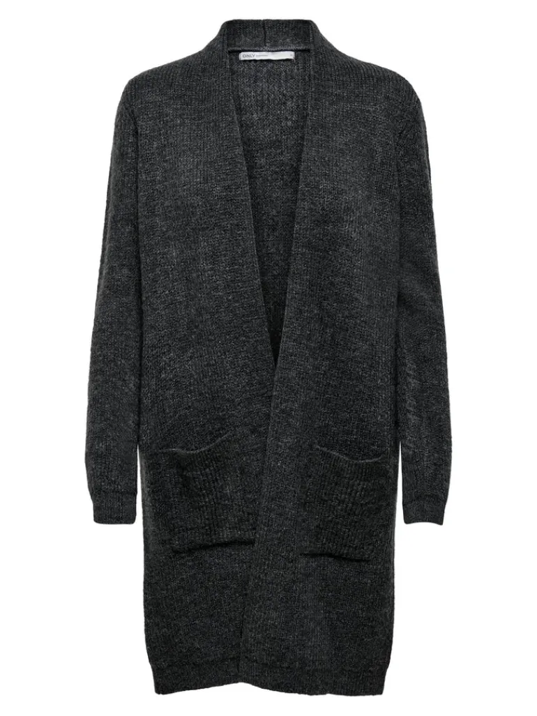 ONLJADE L/S CARDIGAN KNT NOOS dark grey melange