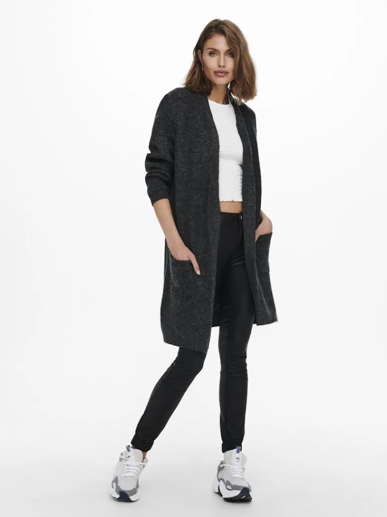 ONLJADE L/S CARDIGAN KNT NOOS dark grey melange