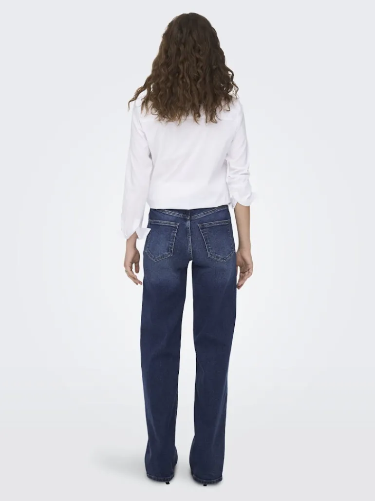 ONLJUICY HW WIDE DNM REA398 NOOS dark blue denim