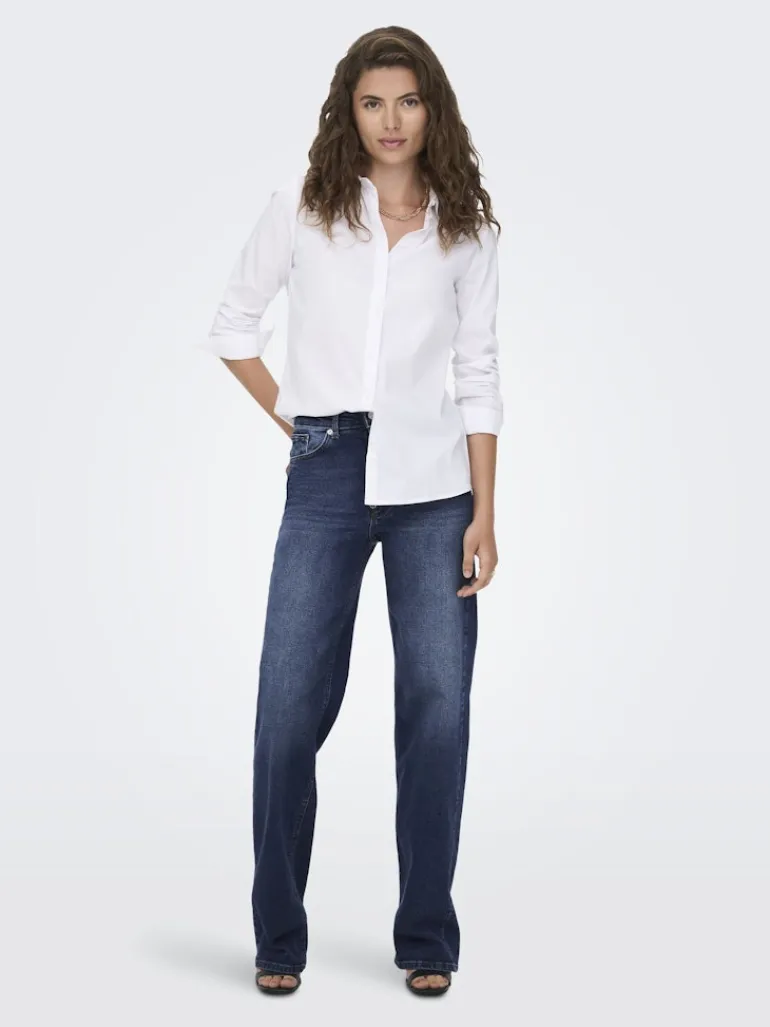 ONLJUICY HW WIDE DNM REA398 NOOS dark blue denim