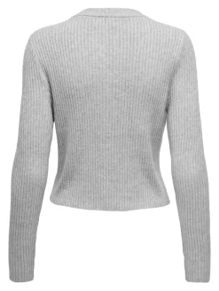 -ONLKATIA LIFE LS BUTTON CARDI KNT NOOS light grey melange
