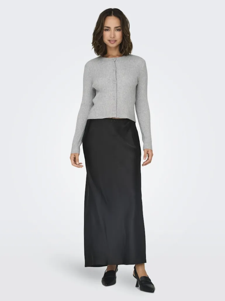 -ONLKATIA LIFE LS BUTTON CARDI KNT NOOS light grey melange