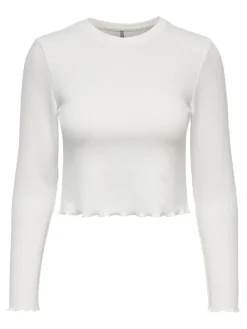 ONLKITTY L/S TOP CROPPED JRS cloud dancer