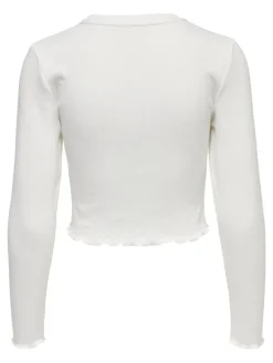 ONLKITTY L/S TOP CROPPED JRS cloud dancer