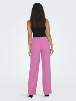 ONLLANA-BERRY MID STRAIGHT PANT TLR NOOS fuchsia pink