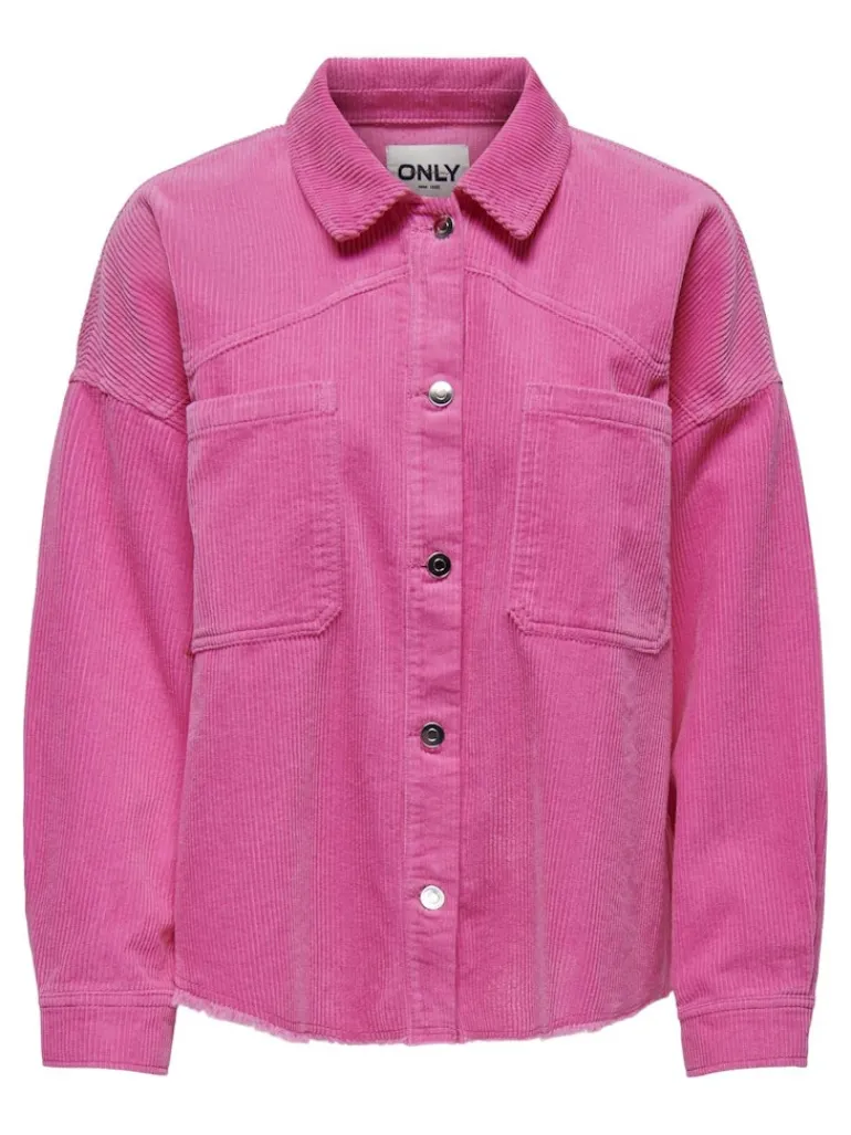 ONLLATY-BITTEN L/S CORD SHACKET PNT strawberry moon