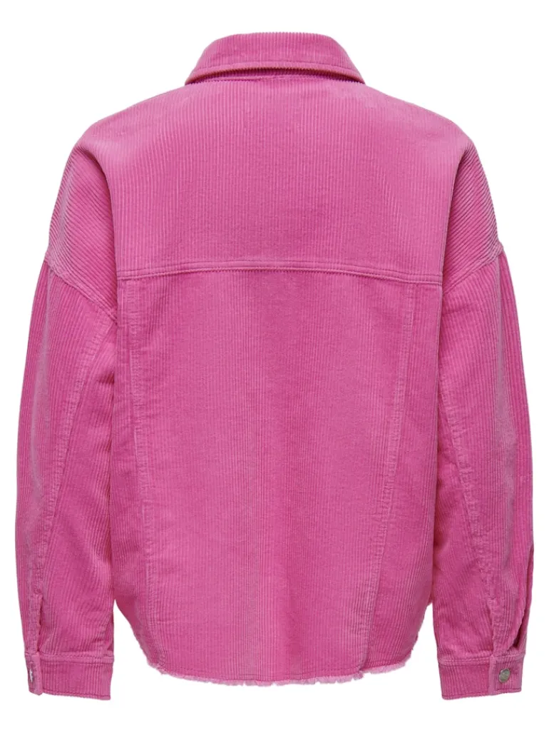 ONLLATY-BITTEN L/S CORD SHACKET PNT strawberry moon