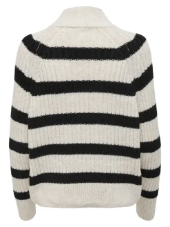 ONLLEISE FREYA LS ZIP HIGH NECK KNT NOOS birch1