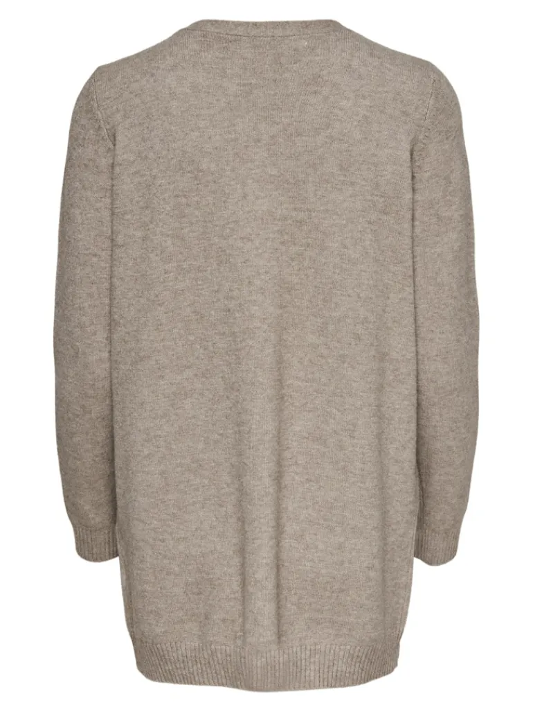 ONLLESLY LIFE L/S OPEN CARDIGAN KNT NOOS beige