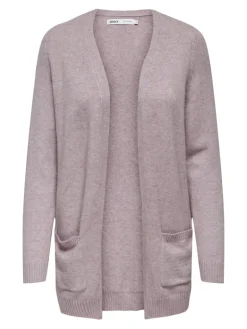 ONLLESLY LIFE L/S OPEN CARDIGAN KNT NOOS violet ice
