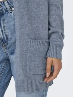 ONLLESLY LIFE L/S OPEN CARDIGAN KNT NOOS vintage indigo