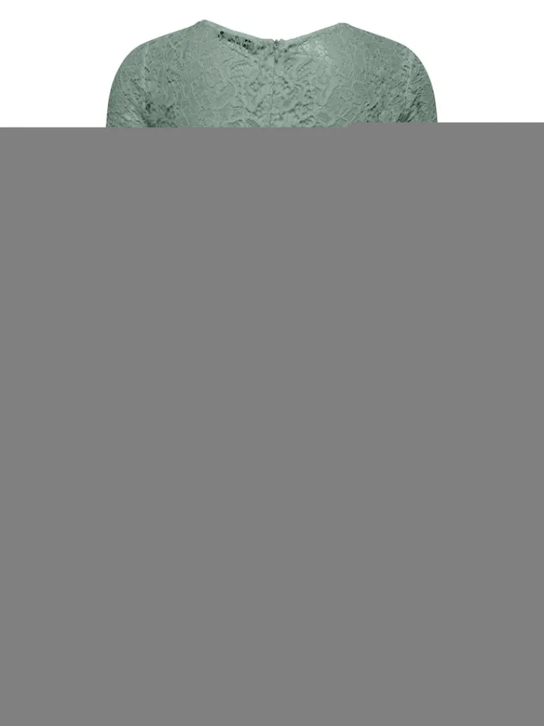 ONLLIVA 3/4 LACE MIX DRESS CS WVN lily pad