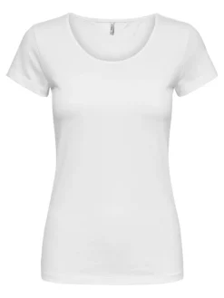 ONLLIVE LOVE S/S ONECK TOP NOOS JRS white