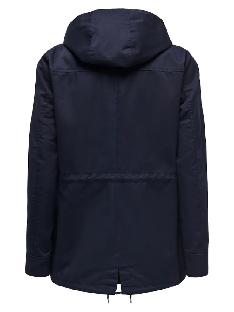 ONLLORCA LIFE CANVAS PARKA OTW NOOS blue graphite