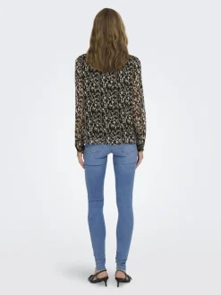 ONLLUNA L/S V-NECK TOP NOOS PTM schwarz2