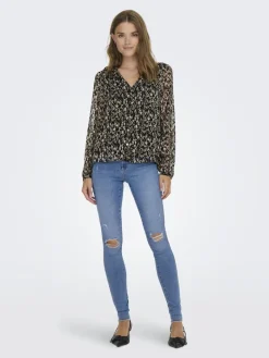 ONLLUNA L/S V-NECK TOP NOOS PTM schwarz2