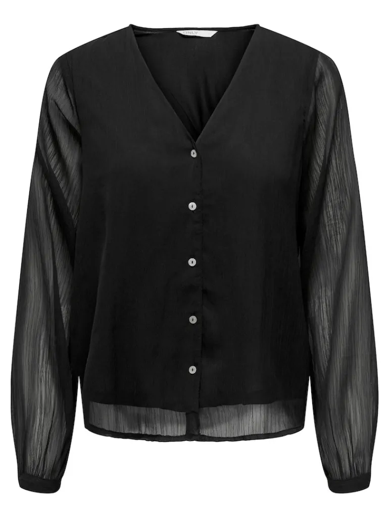 ONLLUNA L/S V-NECK TOP NOOS PTM schwarz1