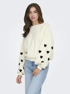 ONLMACY L/S O-NECK BOX CC SWT NOOS cloud dancer