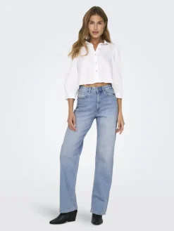 ONLMADDIE EX HW WIDE DNM TAI ENT light blue denim