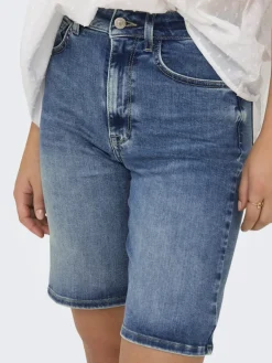 ONLMADISON BLUSH HW SHORTS DNM CRO medium blue denim