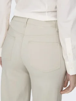 ONLMADISON BLUSH HW WIDE DNM CRO NOOS ecru