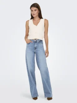 ONLMADISON BLUSH HW WIDE DNM CRO371 NOOS light blue denim