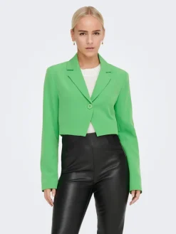 ONLMAIA L/S CROPPED BLAZER CC TLR vibrant green