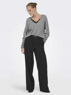 ONLMANIFESTA LS REVERSIBLE KNT NOOS light grey melange