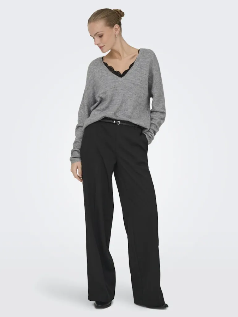 ONLMANIFESTA LS REVERSIBLE KNT NOOS light grey melange