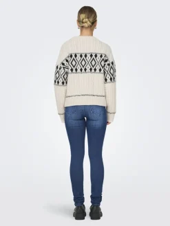 ONLMARENT L/S PULLOVER KNT NOOS cloud dancer