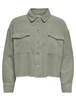 ONLMARINA-ENY LIFE L/S CORD JACKET PNT seagrass