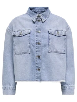 ONLMARINA L/S JACKET TAI DNM CS light blue denim