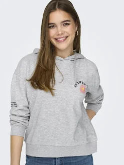 ONLMIE HOOD CS SWT light grey melange