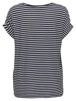 ONLMOSTER STRIPE S/S O-NECK TOP JRS NOOS night sky