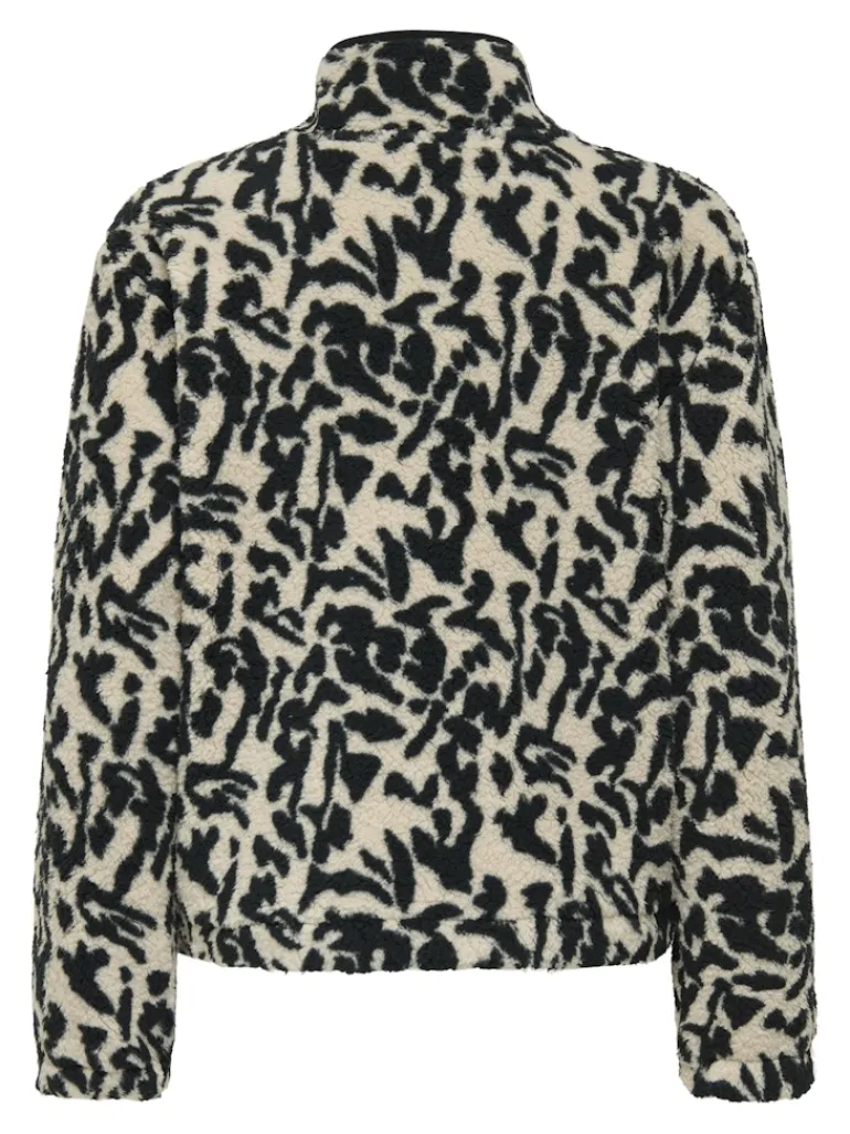 ONLNEW DALLAS L/S HIGHNECK ZIP SWT NOOS black