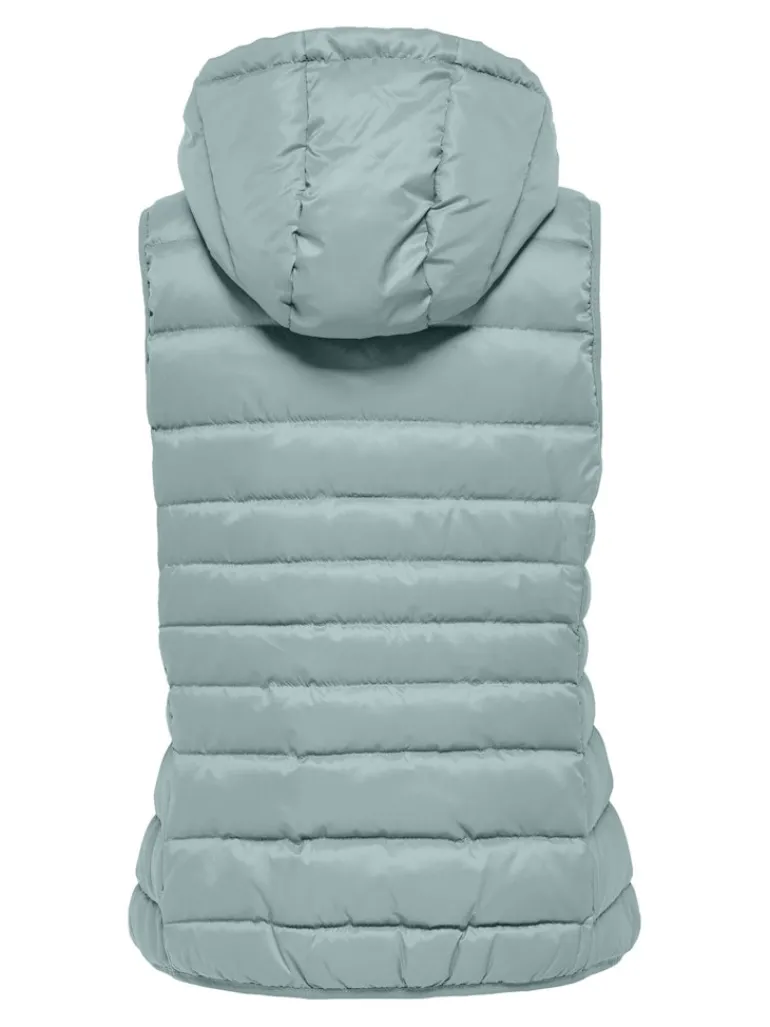 ONLNEWTAHOE HOOD WAISTCOAT OTW NOOS gray mist
