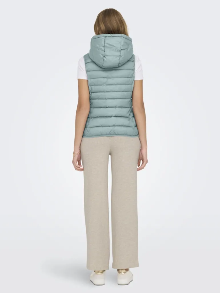 ONLNEWTAHOE HOOD WAISTCOAT OTW NOOS gray mist